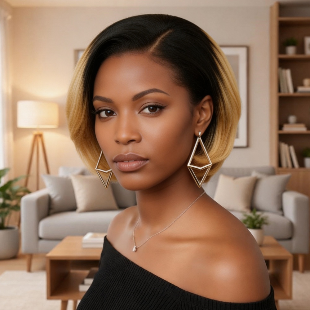 Perruque courte de 8 pouces, 1 - Glueless Wear And Go Human Hair Wig avis et prix